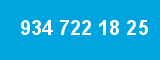 934 722 18 25 934 722 18 25